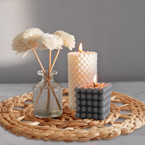 Mantel individual redondo de jacinto de agua hecho a mano vietnamita, manteles individuales de Ramadán para mesa de comedor, precio barato - Product Image 4