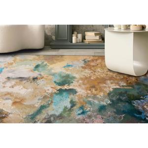 Earth Tone <b>Rug</b>, Modern Abstract <b>Rugs</b>, Brown Tones <b>Rug</b>, Modern <b>Rugs</b>,<b>Chenille</b> <b>Rug</b> - Product Image 3