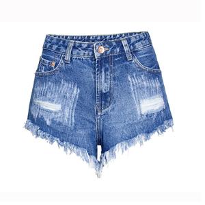Street Wear Mode Jeans Denim Shorts Femmes Travail Mode Shorts Séchage Rapide Respirant Multi Poches Denim Shorts - Product Image 6