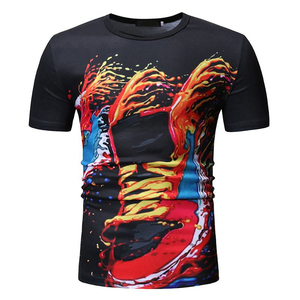 T-shirts pour hommes en coton uni respirant de haute qualité, col rond, couleur unie, design haut de gamme, respirant, 2026 - Product Image 2