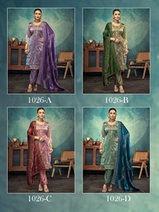 Nouvelle élégante robe de chambre vente chaude Salwar Suit & Dupatta avec broderie et travail de diamant exportateur mondial - Product Image 6