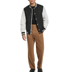 Chaqueta de béisbol para hombre más vendida, soporte, logotipo personalizado, ropa de calle impresa, bombardero universitario, forro polar, Letterman personalizado, Collage - Product Image 1