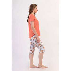 Combinaison de nuit ovale à manches courtes et col rond pour femmes - Product Image 2