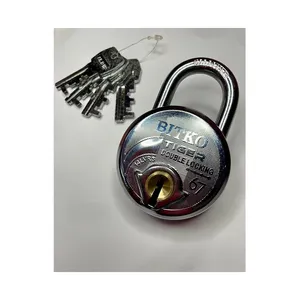 Top Selling Bitko 67 mm 4keys Heavy Duty Double Lock Hardened Shackle Door Padlock from Indian Supplier