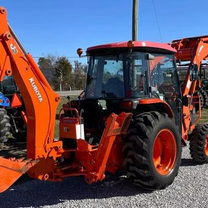 Tractor compacto reacondicionado Kubota L3240 32HP 4WD con cargador y retroexcavadora diésel versátil para paisajismo agrícola y construcción - Product Image 1