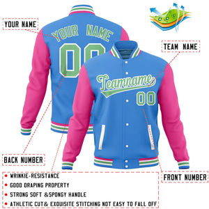 Abrigos de bombardero universitarios de béisbol personalizados al por mayor chaquetas de invierno de soporte largo logotipo sublimación talla grande precio de fábrica - Product Image 2