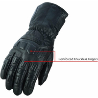 Gants de moto en cuir de chèvre de qualité supérieure, à doigts entiers, pour hommes et femmes, imperméables, respirants, compatibles avec les écrans tactiles, pour l'extérieur