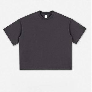 เสื้อยืดผ้าฝ้าย270gsm ขนาดใหญ่สำหรับผู้ชายเสื้อยืดสตรีทแวร์โอเวอร์ไซส์เปิดไหล่ปล่อยลงพิมพ์โลโก้ตามสั่ง - Product Image 6