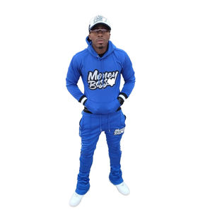 Streetwear vintage personnalisé pour hommes, survêtement lourd délavé à l'acide, pantalon de survêtement à triple fermeture éclair, ensemble sweat à capuche court, grande taille avec strass - Product Image 5