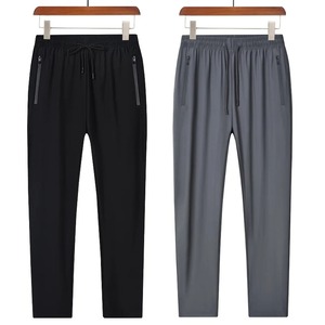 กางเกงทำงานกลางแจ้งน้ำหนักเบาแห้งเร็วกางเกงขายาวลำลองทรงหลวมขาตรงทรงหลวมสำหรับใส่กลางแจ้งในฤดูร้อน - Product Image 4