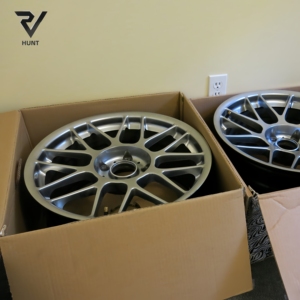 Rines Deportivos Planos Hunt Custom Forged ARC-8 <span class=keywords><strong>de</strong></span> 18 Pulgadas, 5x120, Gris Antracita Plateado, Monobloque, para bmw Z4 m E85 - Product Image 3