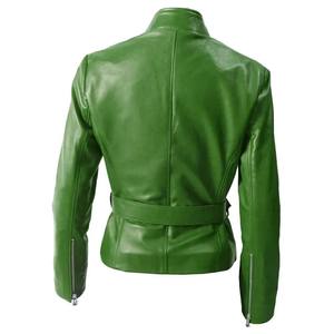 2025 New Arrival Women's Leather Fashion Jacket High Quality Wholesale with <b>Cotton</b> Filling Best Material <b>Raw</b> Processing - Product Image 3