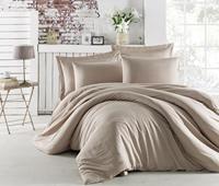 Parures de lit Zadetex 100% coton satiné, écologiques, 300 fils, modernes, durables, hypoallergéniques, faciles à nettoyer, respirantes et colorées
