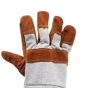 Gréeur canadien Gants de travail en cuir de vache fendu Gants de sécurité industrielle longue durée avec protection des mains Gants 707 - Product Image 4