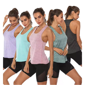 เสื้อกล้ามสแปนเด็กซ์ทรงสปอร์ตสำหรับผู้หญิง ยืดหยุ่นสูง เหมาะสำหรับฤดูร้อน รับผลิตแบบ OEM ODM และติดฉลากสินค้าส่วนตัว - Product Image 6