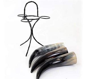 Cuerno para beber hecho a mano de alta calidad 100% Cuerno natural vikingo Cuerno de vaca medieval Producto DE LA India - Product Image 2