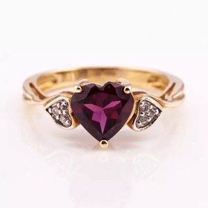 แหวนหัวใจอัญมณีรูปหัวใจ925เงินแท้จากประเทศไทย - Product Image 3