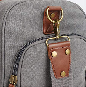 New Arrivals Durable Genuine Leather Zipper Duffle <b>Bag</b> Custom Large Travel <b>Overnight</b> Gym Sports with LOGO - Product Image 6