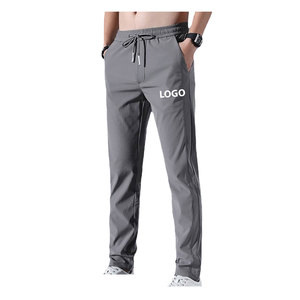 Pantalones de hombre con corte elegante para correr con cintura con cordón, ajuste personalizado para correr en el gimnasio y sesiones de fitness - Product Image 4