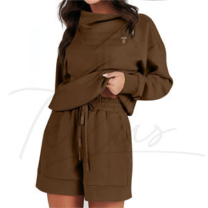 Sudadera Corta de Invierno Personalizada para Mujer, Informal, con Logotipo Frontal, Colores y Logotipo Personalizados, Transpirable, de Poliéster/Algodón - Product Image 3