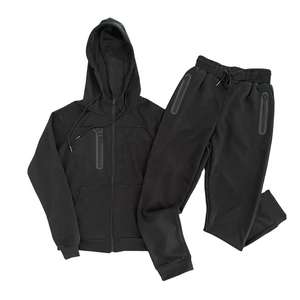 Vêtements personnalisés pour hommes Ensembles de jogging noirs de haute qualité Survêtement vierge personnalisé pour entraînement Ensemble de sport pour hommes Survêtements unis pour hommes - Product Image 6