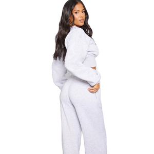 Top corto holgado para mujer, ropa de calle de Material de rizo suave, aspecto inspirado, Top para mujer, Etiqueta Privada, suministro a granel directo de fábrica - Product Image 2