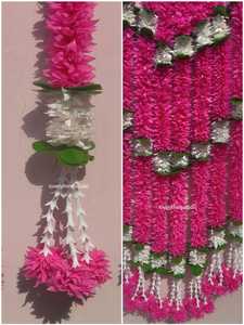 Guirnalda de jazmín de flor Rosa artificial con ramo de flores de Rajanigandha Decoración elegante para el hogar Festival evento boda Baby Shower - Product Image 6