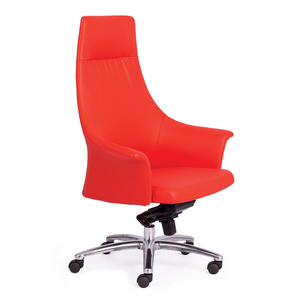 Chaise de bureau pivotante avec appui-tête réglable - Cuir de qualité supérieure - Bureau à domicile/atelier - Product Image 4