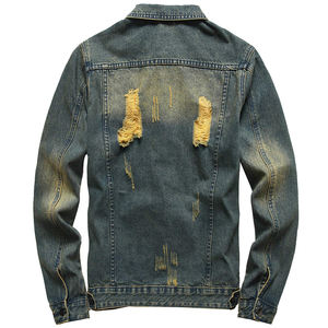 Vestes en jean pour hommes décontractées d'hiver, nouvelle arrivée, vente chaude - Couleurs et marques personnalisables, 100% coton, séchage rapide - Product Image 2