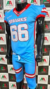 Maillot de football américain maillot de fan pantalon intégré parent sublimation broderie grande taille soutien personnalisé fabricant d'usine - Product Image 5