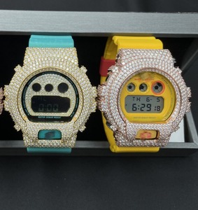 Reloj Digital para Hombre con Diamante Moissanite, Estilo Hip Hop, Clásico, Moderno, Correa de Acero Inoxidable, Resistente al Agua 30M, Logotipo Personalizado, Regalo - Product Image 2