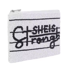 Handmade Colorful Beaded Coin <b>Purse</b> Pocket <b>Money</b> Wallet with Embroidery Seed Bead Customized Hand Pouch by MD HANDICRAFTS - Product Image 1