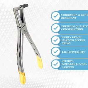 Fórceps Dentales de Acero Inoxidable, Alicates Manuales para Extracción de Dientes con Agarre Ergonómico, Instrumento Dental Profesional con Certificación CE - Product Image 1