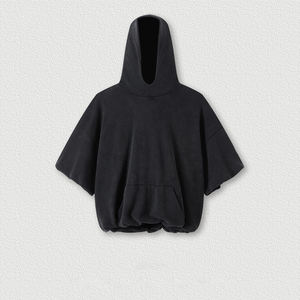 เสื้อฮู้ดสไตล์สตรีทสำหรับผู้ชายผ้าฝ้าย100% ก. แบบสองชั้นกำหนดได้เอง - Product Image 3