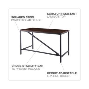 Escritorio de la serie Industrial Alera Modern Walnut, modelo ID-4824B, 47.25 pulgadas. X 23.63 Pulgadas X 29.5 Pulgadas Hecho de Metal Resistente - Product Image 6