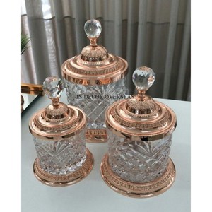 Base de diseño de flores de Metal chapado en oro único de arte creativo moderno y tapa superior para suministros de recipiente de textura elegante de Color negro - Product Image 6