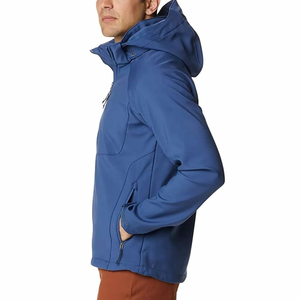 เสื้อคลุมกันลมมีฮู้ดสำหรับผู้ชาย, เสื้อคลุมกันลมกันน้ำสำหรับเล่นกีฬาฤดูหนาวผ้าฝ้ายมีฮู้ดใส่กลางแจ้งไซส์ใหญ่พิเศษ - Product Image 3