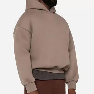 ¡Novedad de 2025! Sudadera con capucha de lana de algodón de alta calidad para hombre, a la moda diseño sólido, logotipo de impresión Digital, teñido liso de invierno - Product Image 2