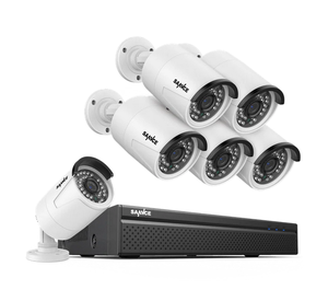 Système de caméra de sécurité domestique EJI 2MP 8CH Poe NVR 6pcs 1080P Extérieur Poe - Product Image 3