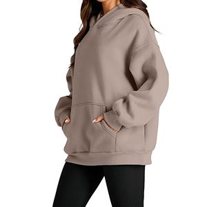Vente en gros de sweats à capuche surdimensionnés pour hommes, personnalisés, en polaire polyester/coton, avec poche, respirants, effet délavé vintage - Product Image 6