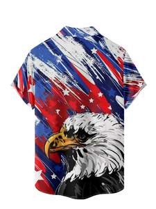 Chemise hawaïenne imprimée en 3D personnalisable de haute qualité pour hommes col rabattu matériau en popeline respirante taille d'été-USA - Product Image 5