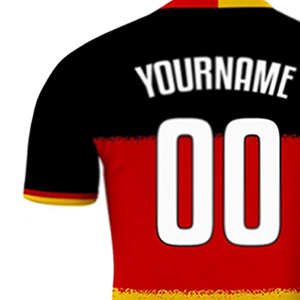 Col en V 100% Polyester Design Sublimation complète Uniforme de football Adultes Coupe automatisée Chemises et hauts Vêtements de football Maillot de football - Product Image 6