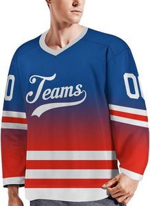 Venta al por mayor camisetas de hockey sobre hielo logotipo personalizado OEM sublimación impresión secado rápido control de humedad calidad profesional UNIFORMES DE EQUIPO - Product Image 5