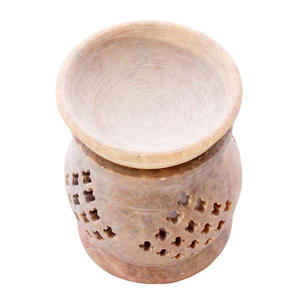 Natural Marble Soapstone <b>Light</b> Holder Indian Handicraft Art Filigree <b>Work</b> Home Decor - Product Image 4