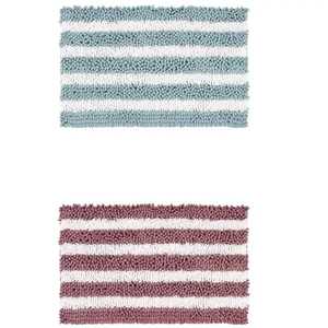 พรมเช็ดเท้าไมโครไฟเบอร์ลายคลื่นแบบป๊อปคอร์น กันลื่น ทันสมัย ซึมซับน้ำได้ดี เป็นมิตรกับสิ่งแวดล้อม เหมาะสำหรับใช้ในบ้าน โรงแรม สำนักงาน ห้องนอน ร้านอาหาร - Product Image 6