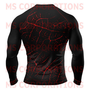 Custom Logo Rash-Guard MMA Bjj <b>Long</b> <b>Sleeve</b> Jiu Jitsu Set Wholesale Big Size Man Surf Gear with Customizable Logo - Product Image 4