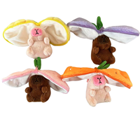 CHAUDE réversible capybara peluche porte-clés Fruit transformer Fraise Carotte Pêche raisin capybara peluche animal en peluche jouet