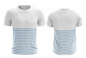 เสื้อยืดลำลองแนวสปอร์ตสำหรับผู้ชายเสื้อยืดฟิตเนสไฮสตรีทพิมพ์ลายซับลิเมชันสีพื้นซับในพิมพ์ลายดิจิตอล - Product Image 3