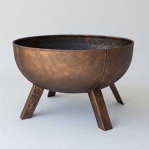 Modern Heavy Duty Outdoor <b>Metal</b> <b>Firepit</b> Powder Coated Finish Customizable for Large Gatherings Ensuring Consistent Fire Strong - Product Image 1