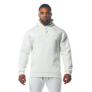 Vente en gros de sweatshirts à capuche 100% coton avec logo personnalisé dans des couleurs personnalisées sweats à capuche en coton uni surdimensionnés avec broderie française - Product Image 1